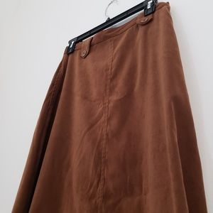 Light Brown A-Line Skirt